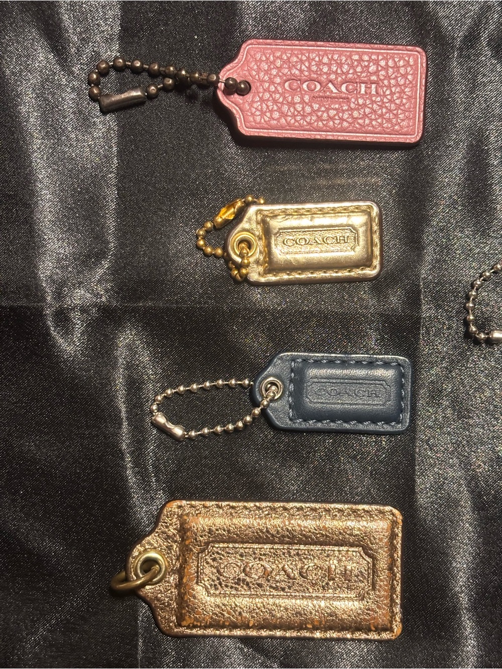 Coach Hangtags - Pink, Gold, Blue, Bronze
